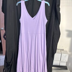A New Day Purple Sleeveless V-Neck Midi Sundress